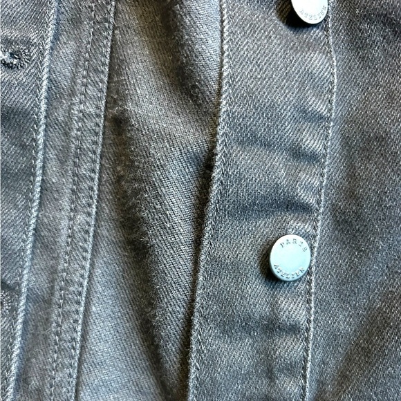 & Other Stories Black Crop Denim Jacket Tie Waist Size 6 - Picture 9 of 13